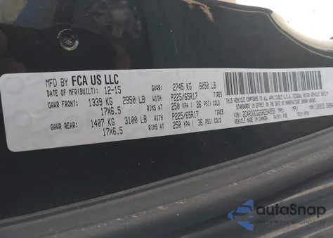 2016 Dodge Grand Caravan Sxt z USA, uszkodzony, nr VIN 2C4RDGCG2GR234959